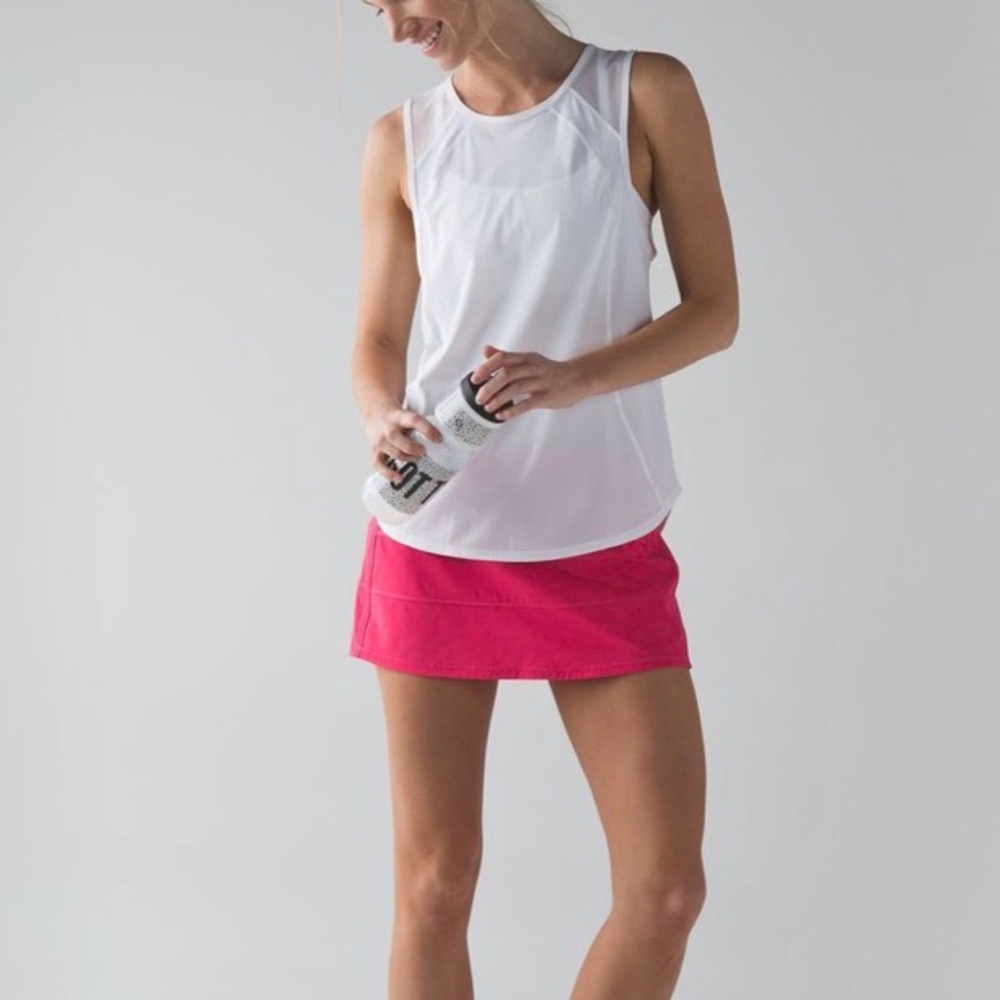 Lululemon Pace Rival Skirt Il Boom Juice Pink Athletic Mini Skirt Shorts Size 8